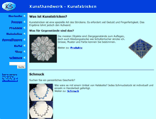 Tablet Screenshot of kunststricken.ch